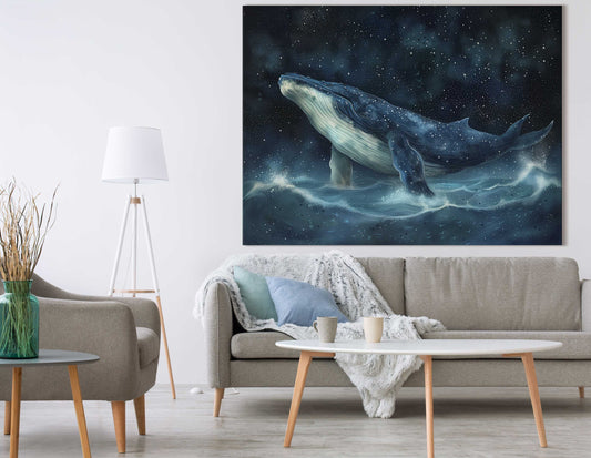 Cosmic Whale Canvas Print
