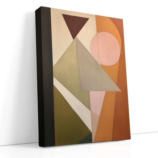 Abstract Geometric Interplay - Canvas Print - Artoholica Ready to Hang Canvas Print