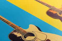 Acoustic Guitars in Pop Art Style - Canvas Print - Artoholica Ready to Hang Canvas Print