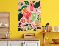 Refreshing Summer Citrus Delight - Canvas Print - Artoholica Ready to Hang Canvas Print